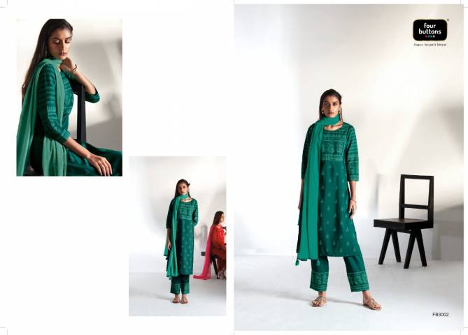 Four Bottons Meher 2 Fancy Ethnic Wear Wholesale Readymade Designer Suits
